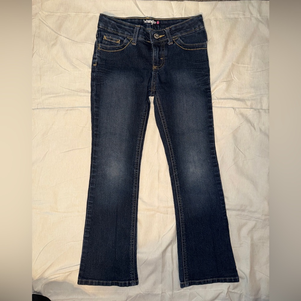 Wrangler Girls jeans - Boot cut Dark Blue size 8R